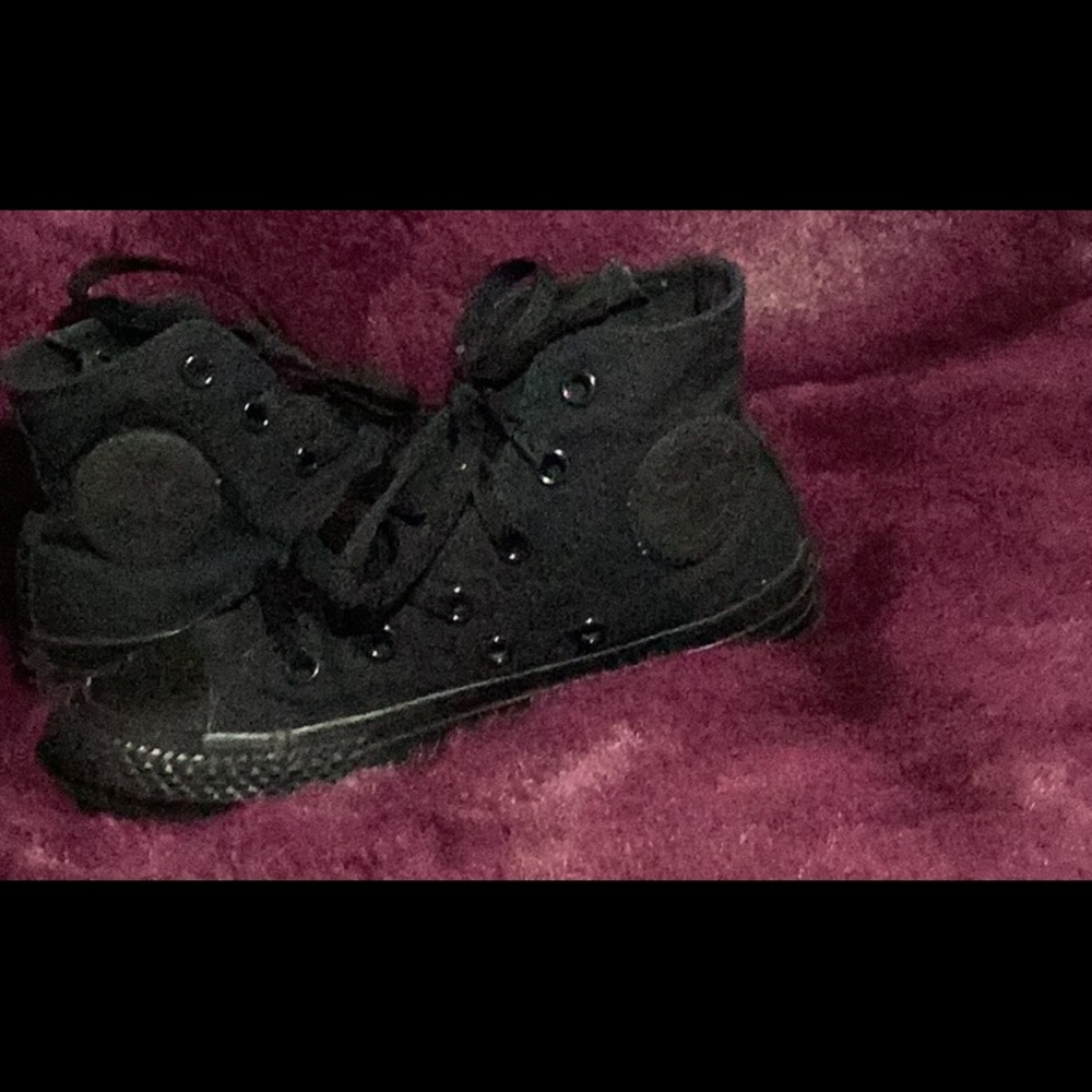 Unisex Black kids Converse